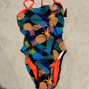 Colorful TYR Pineapple girls/women Swimwear new with tags size 28